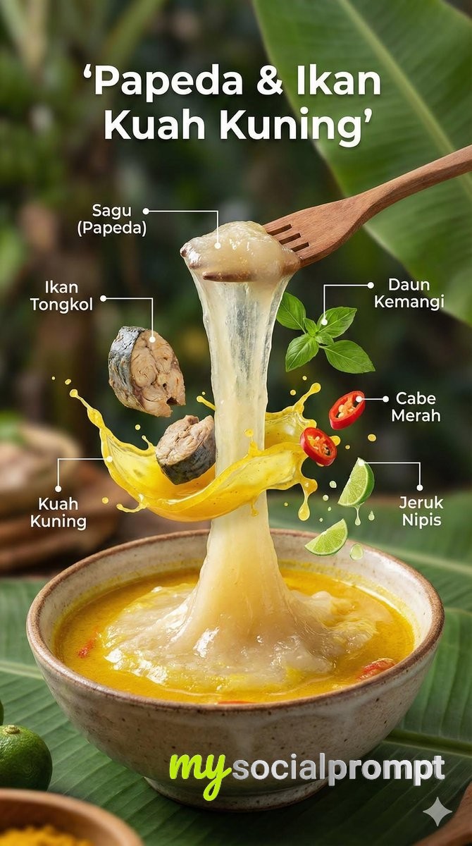 nanobanana prompt: Cinematic Indonesian Cuisine Infographic with Hyper-realistic Detail