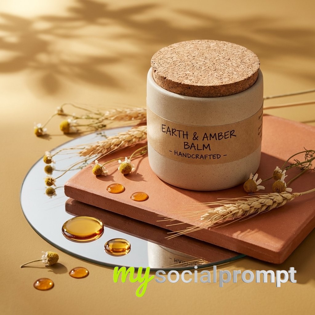 nanobanana prompt: Luxury Product Photography with Cinematic Lighting & Organic Textures