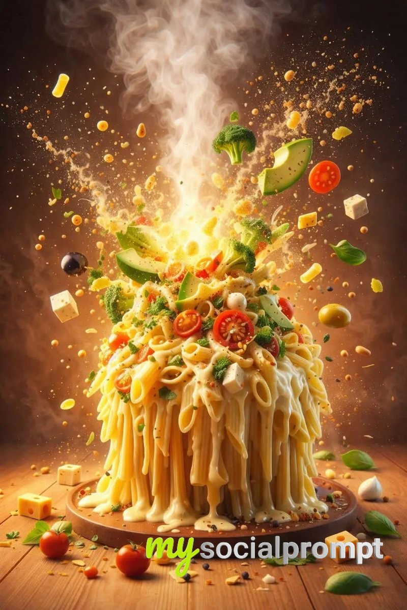 nanobanana prompt: Hyper-realistic Salad Explosion with Cinematic Lighting 4