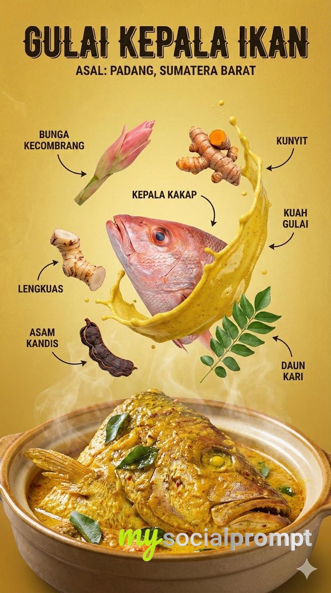 nanobanana prompt: Ultra-Realistic Indonesian Food Infographic with Cinematic Lighting