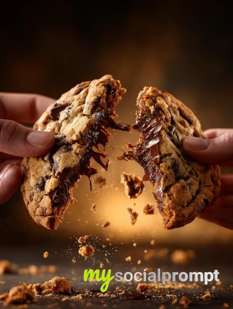 nanobanana prompt: Cinematic Food Action Photography with Dramatic Texture Pulls