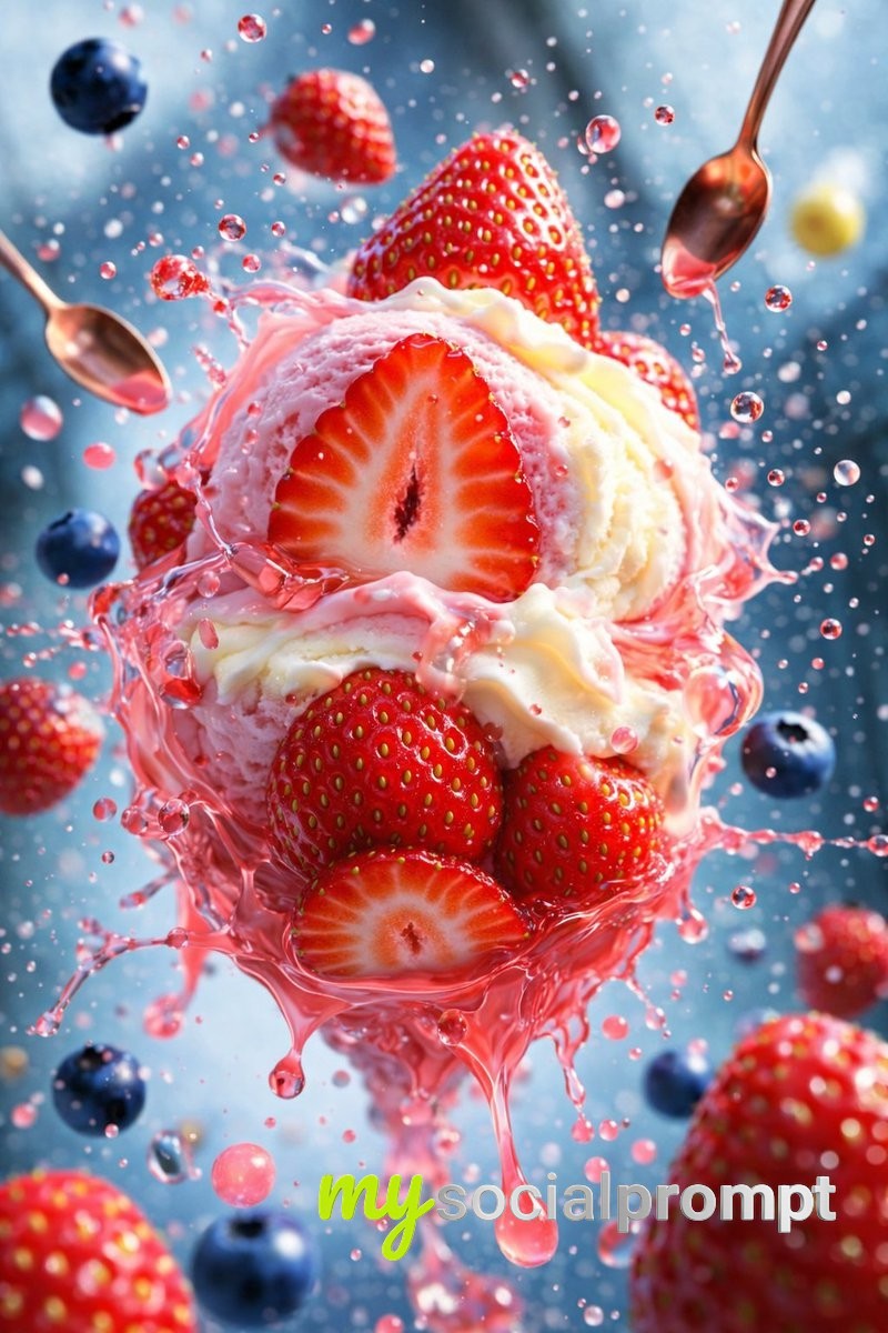 nanobanana prompt: Hyper-realistic AI Food Photography with Cinematic Lighting 2