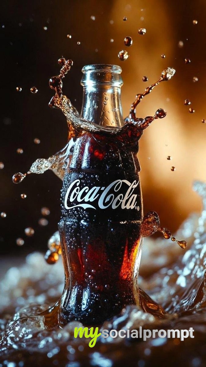 nanobanana prompt: Hyper-realistic Pepsi Black Cinematic Product Photography 4