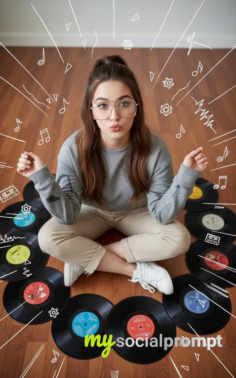nanobanana prompt: Music-Culture Portrait with Cinematic Lighting & Minimalist Composition
