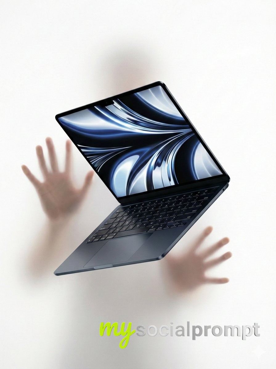 nanobanana prompt: Editorial Product Photography with Frosted Glass Hands