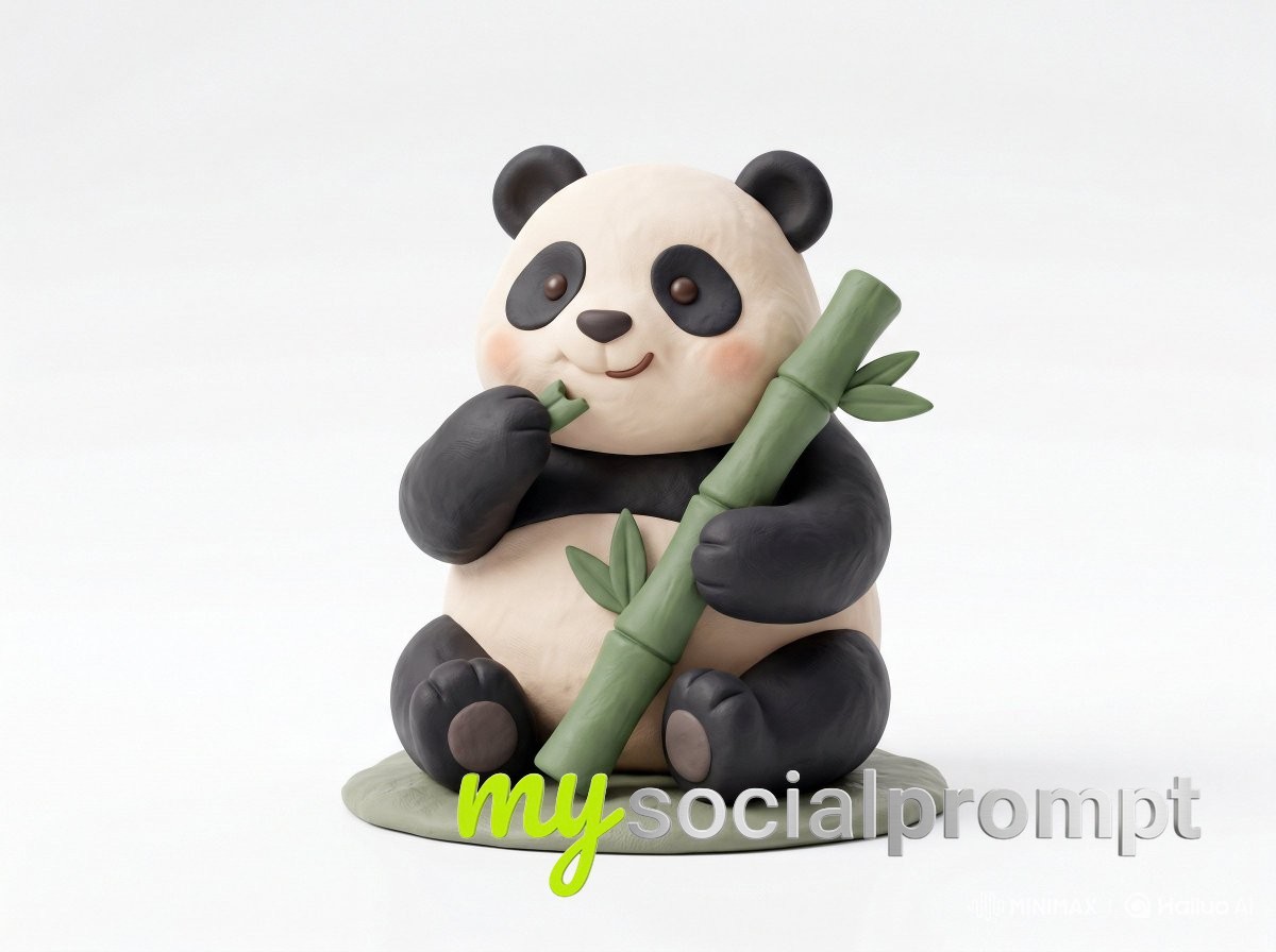 nanobanana prompt: Cute 3D Clay Icon Character – Playful Minimalist Design