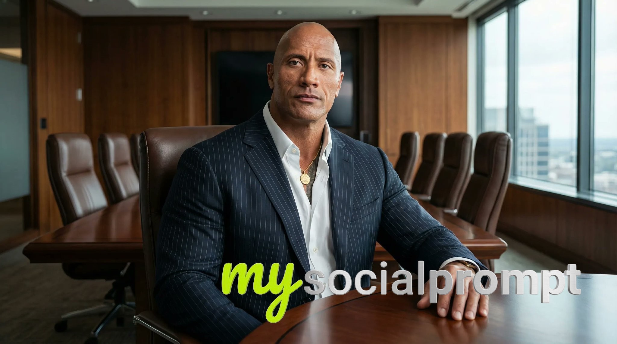 nanobanana prompt: Corporate Boardroom Portrait with Cinematic Lighting 4