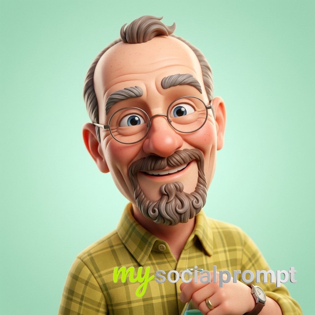 nanobanana prompt: Pixar-Style Harry Potter Caricature, Cinematic 3D CGI Portrait 2