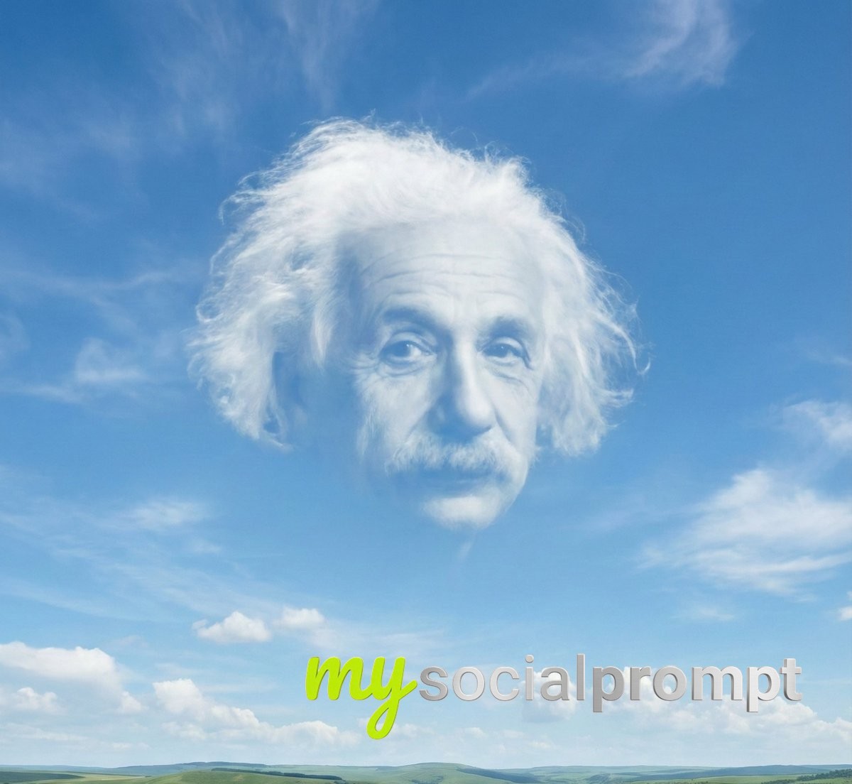 nanobanana prompt: Ultra-realistic sky scene with cloud silhouette of [PERSON] over landscape 2