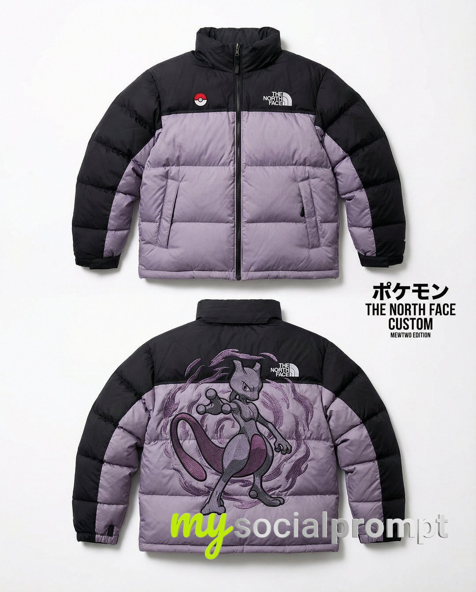 nanobanana prompt: Luxury Streetwear Editorial: Pokémon-Inspired Nuptse Jacket 4