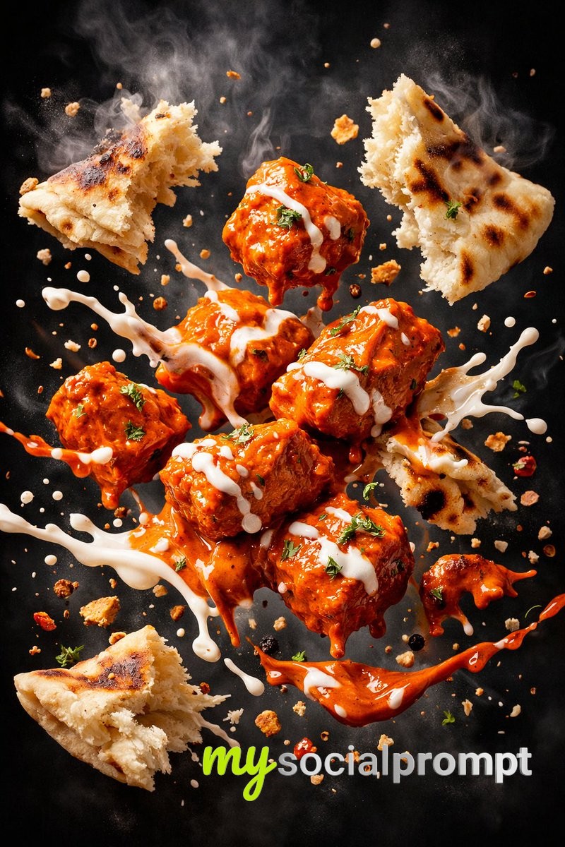 nanobanana prompt: Hyper-realistic Cinematic Food Photography with Dynamic Motion 3