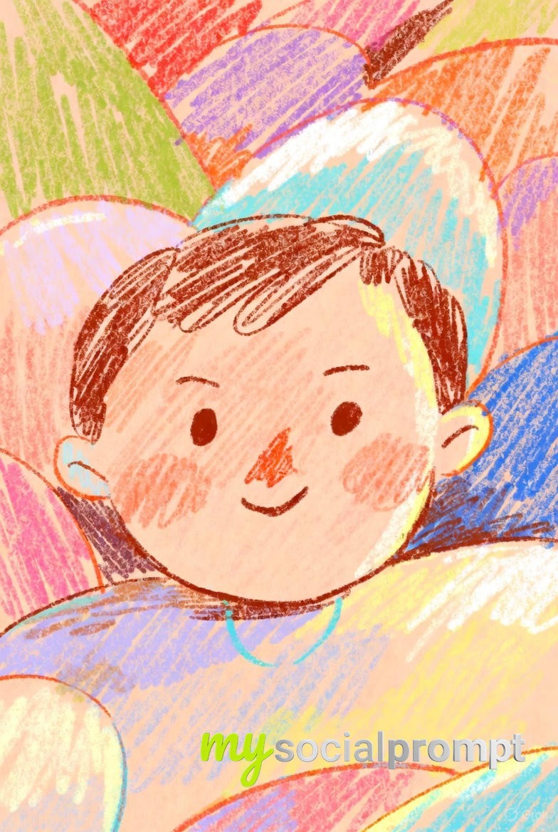 nanobanana prompt: Whimsical Pencil Story Illustration with Pastel Palette 3