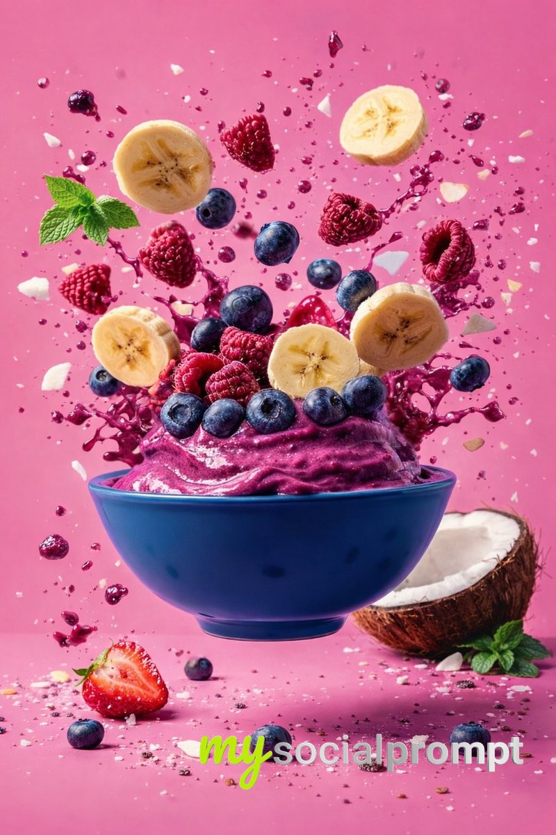 nanobanana prompt: Hyper-realistic Food Photography with Cinematic Motion 2