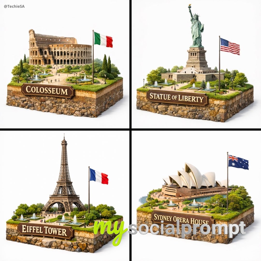 nanobanana prompt: Hyper-realistic 3D Diorama with Cinematic Miniature Detailing
