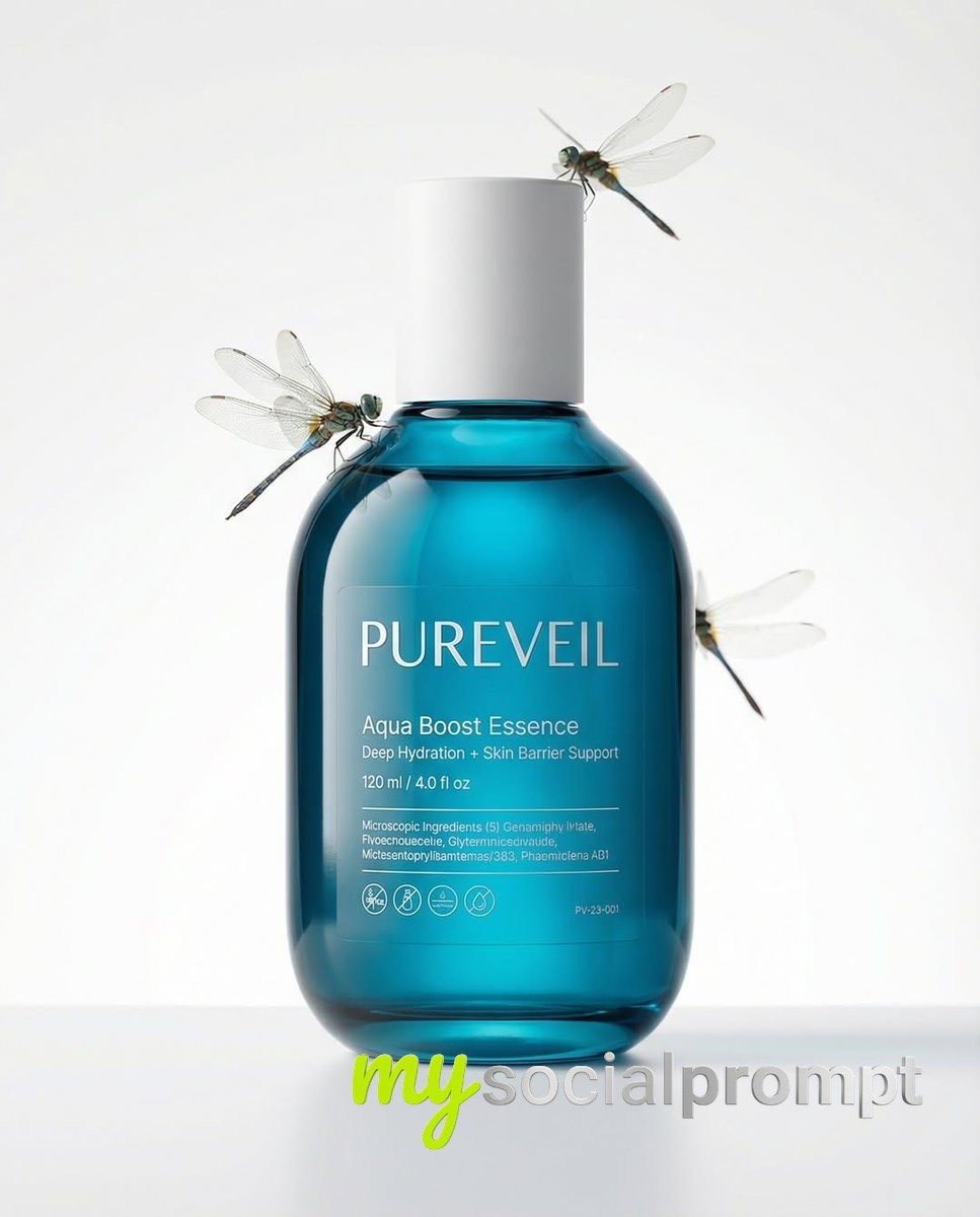 nanobanana prompt: High-End Cosmetic Product Photography with Floral Composition