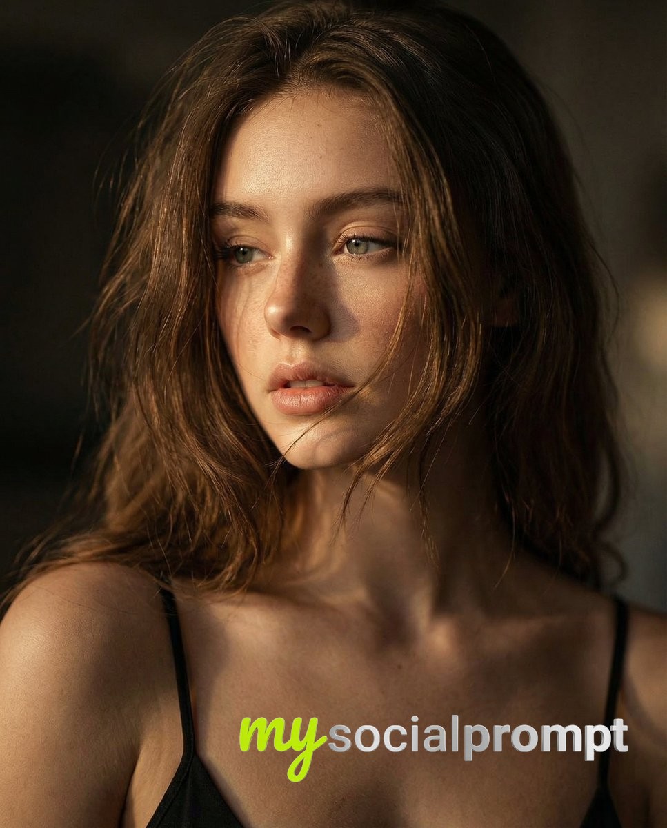 nanobanana prompt: Cinematic Portrait with Dramatic Lighting & Natural Skin Texture
