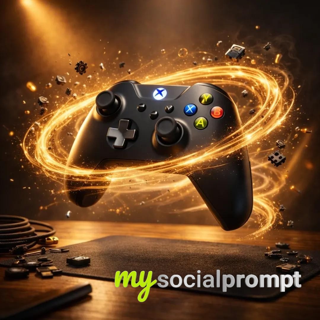 nanobanana prompt: Hyper-realistic Gaming Mouse with Cinematic Energy Rings 4