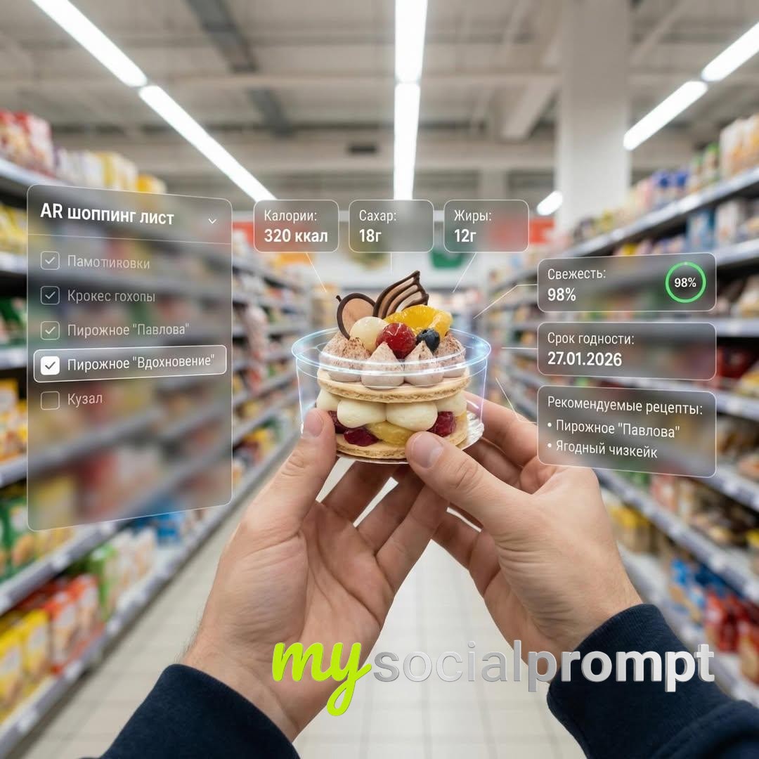 nanobanana prompt: Hyper-realistic AR Supermarket Scene with Fanta UI 4