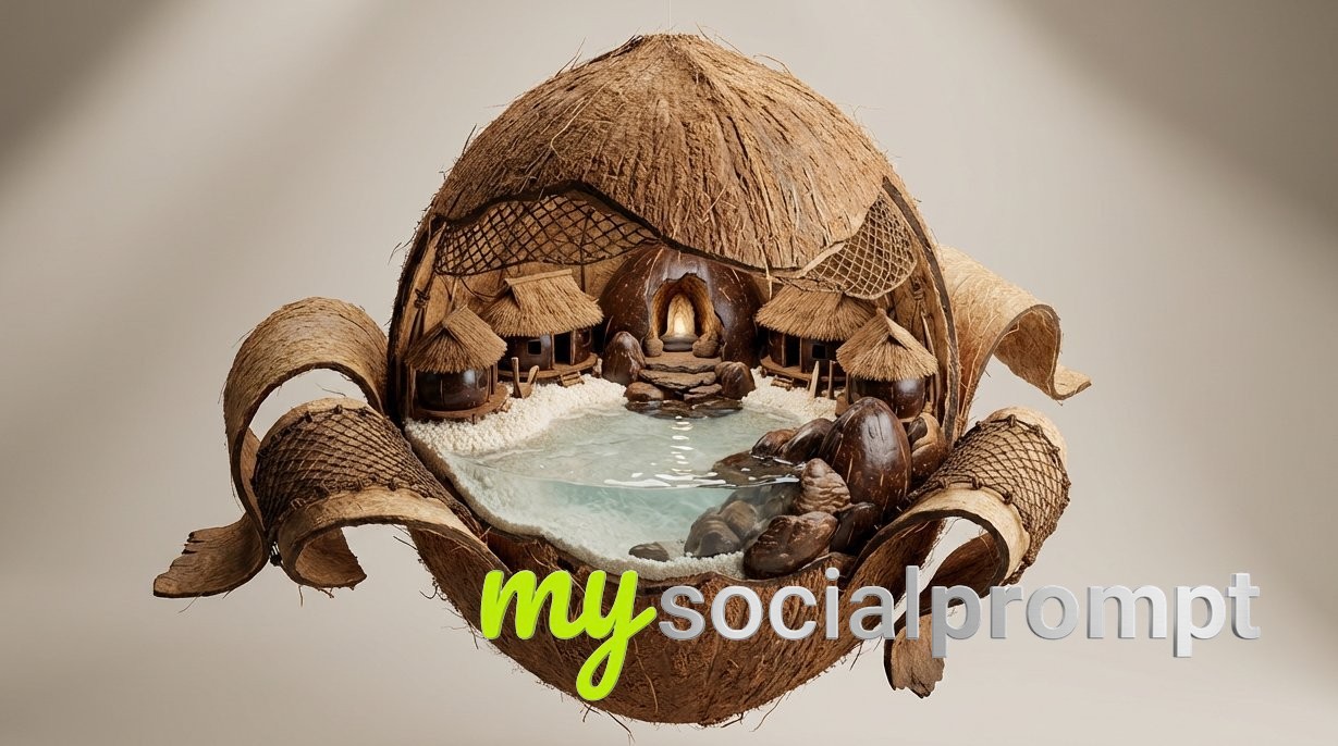 nanobanana prompt: Botanical Cross-Section in Hyper-Realistic 3D Rendering 2