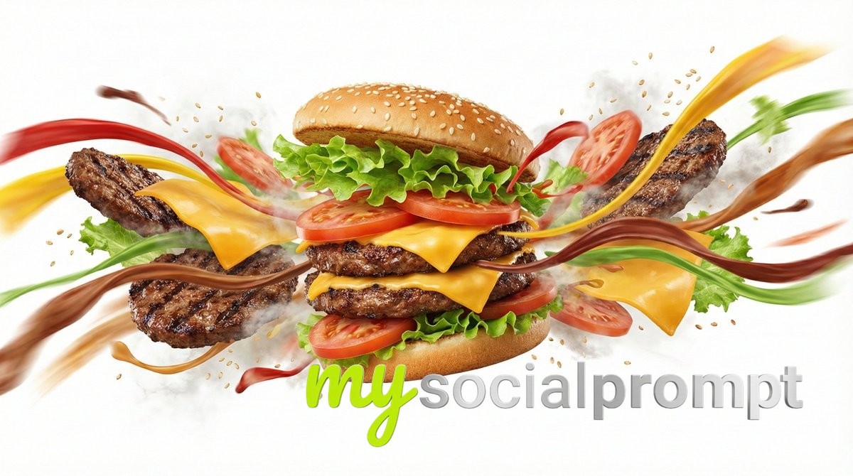 nanobanana prompt: Cinematic Food Photography with Dynamic Energy Ribbons 4