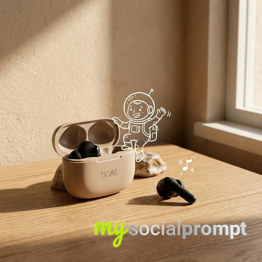 nanobanana prompt: Adidas Sneakers in Box, Minimalist Product Photography with Mixed Media Doodle 2
