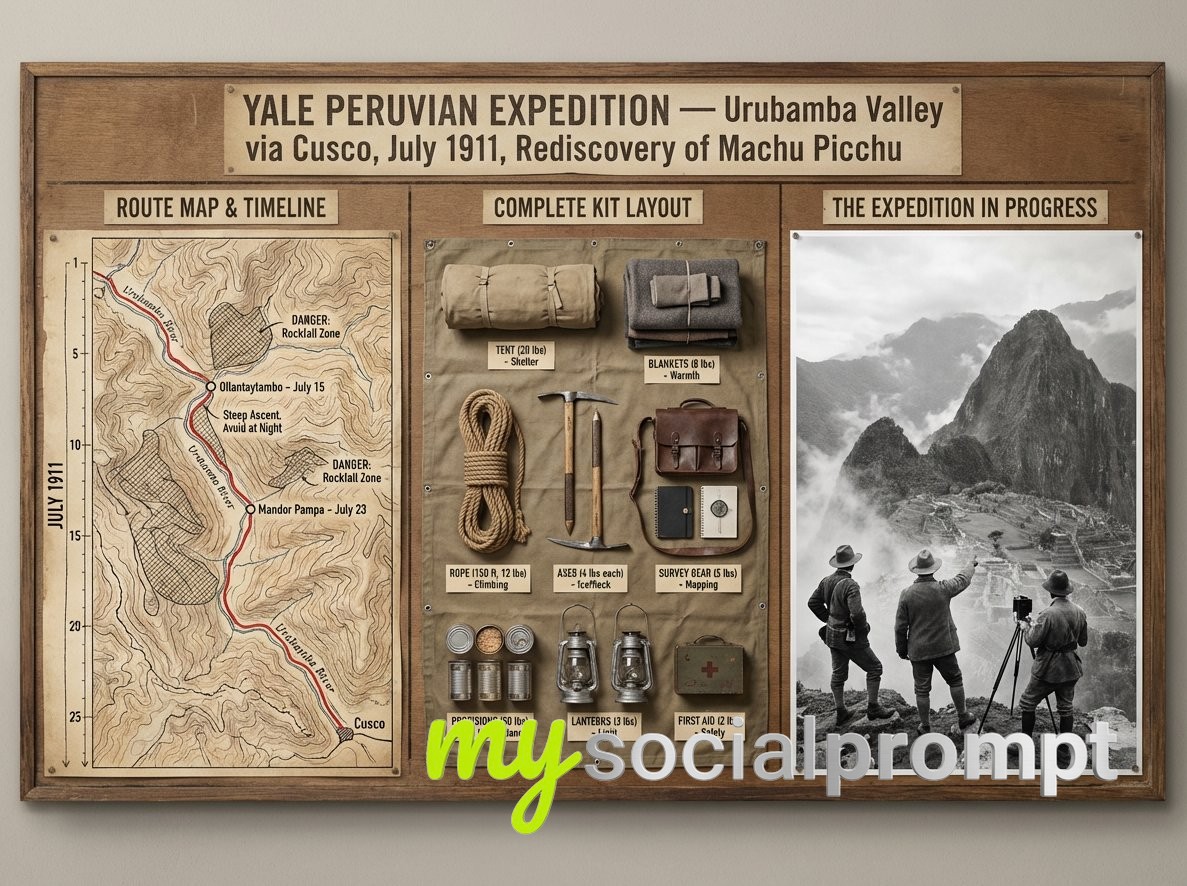nanobanana prompt: Expedition Planning Board with Cartographic Precision to Epic Photography 4