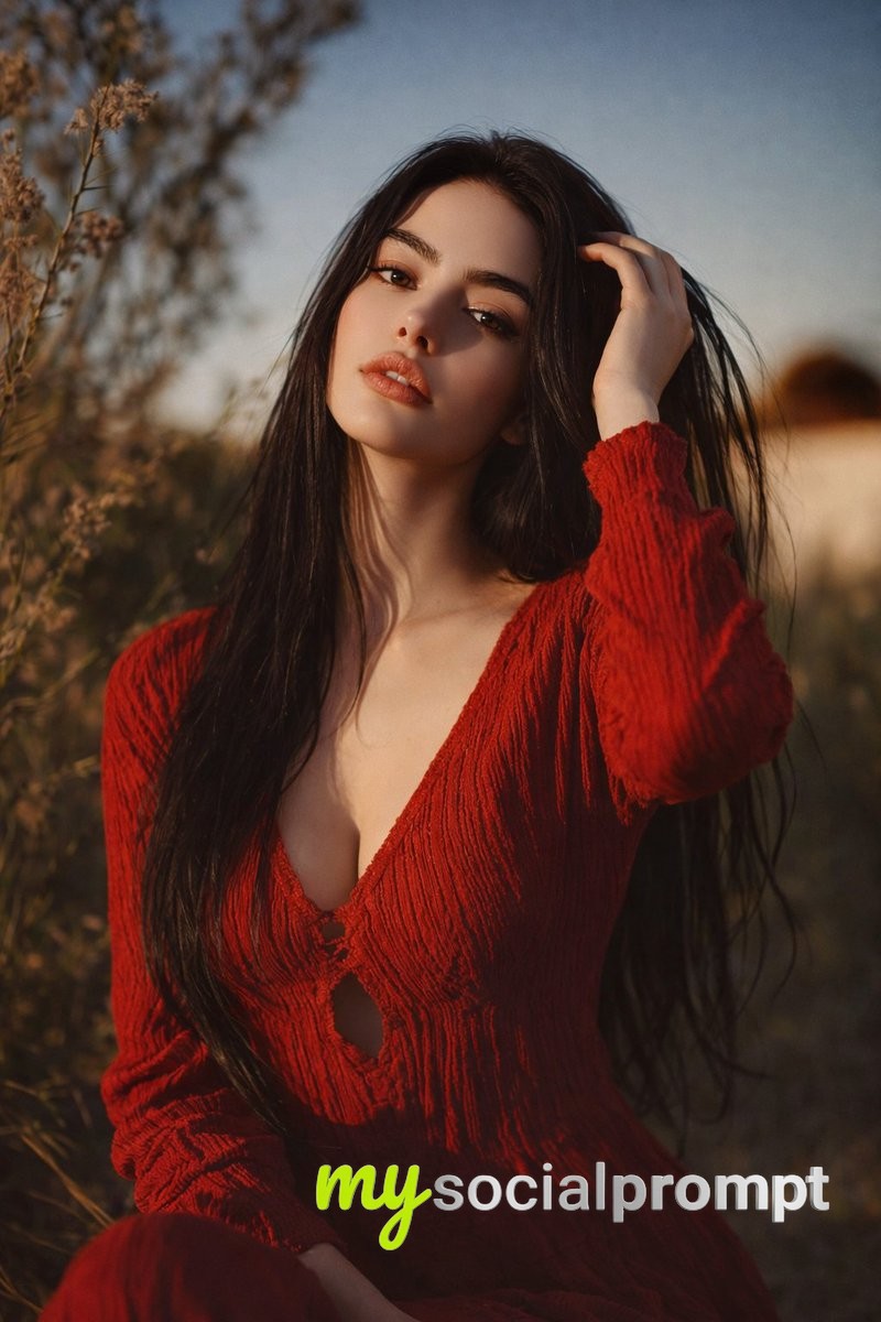 nanobanana prompt: Golden Hour Portrait with Cinematic Lighting and Soft Realism