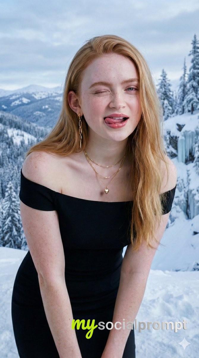 nanobanana prompt: Ultra-Realistic Studio Portrait with Playful Expression