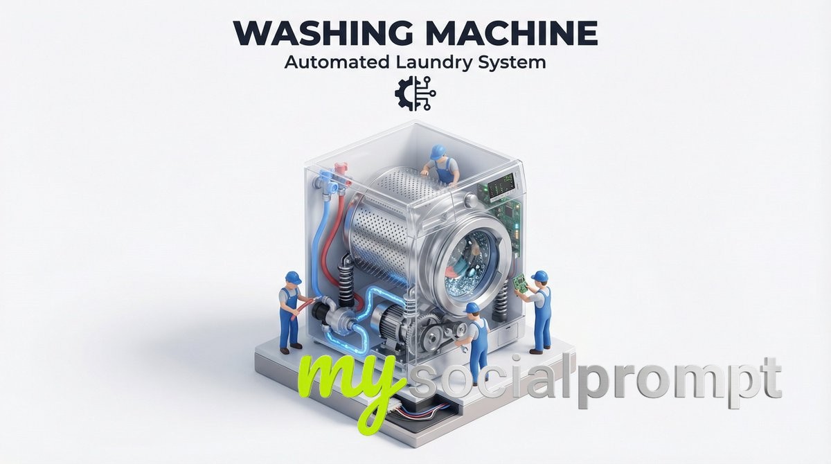 nanobanana prompt: Isometric Diorama of Internal Machinery with PBR Materials 4