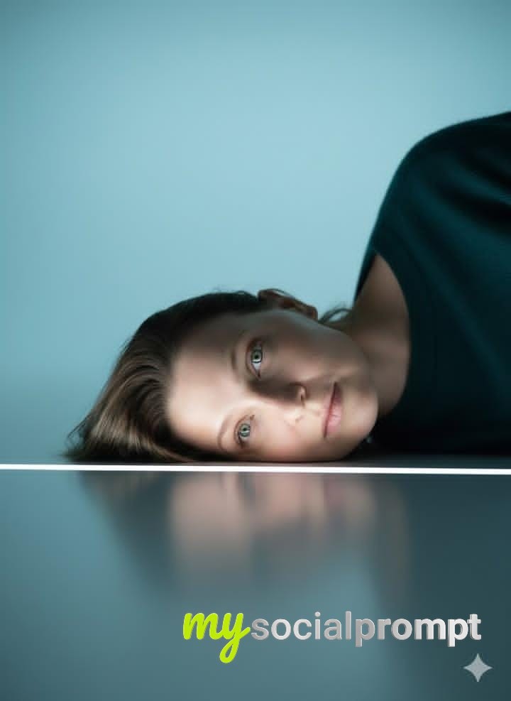 nanobanana prompt: Surreal Minimalist Editorial Portrait with Cinematic Lighting 2