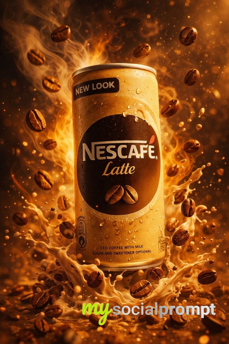nanobanana prompt: Hyper-realistic Beverage Splash Photography with Cinematic Lighting 2