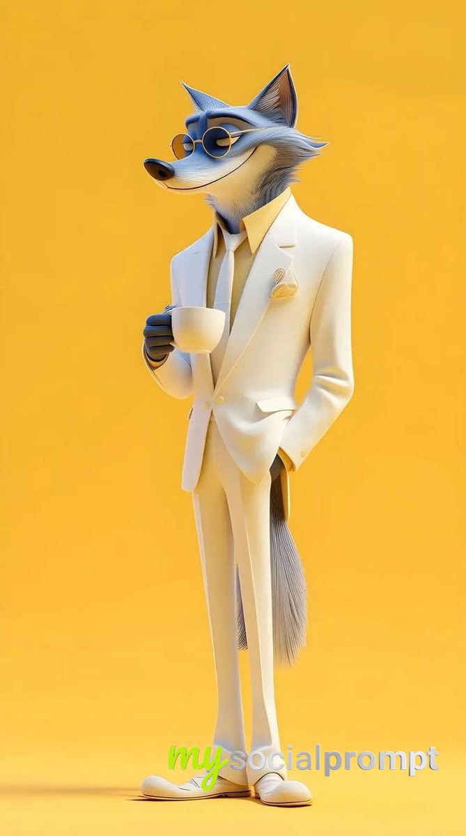 nanobanana prompt: Fashion Editorial 3D Dog in Neon Streetwear, Minimalist Studio 3