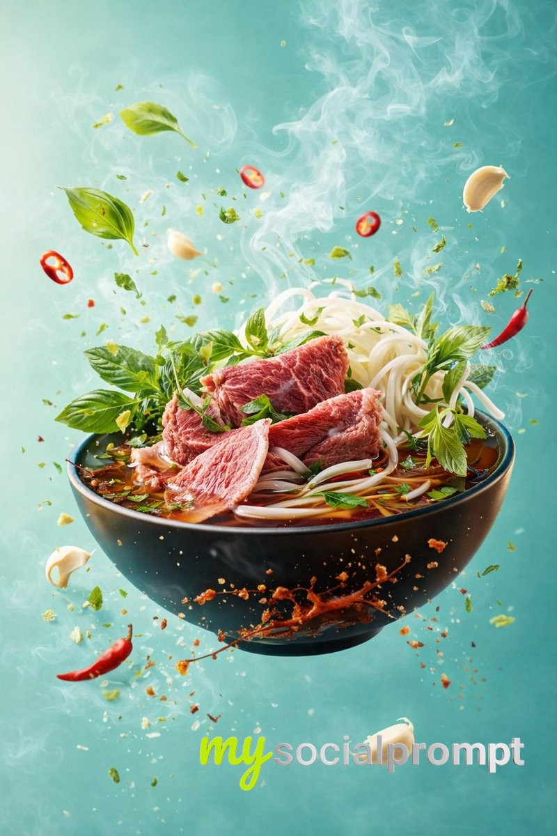 nanobanana prompt: Hyper-realistic Food Photography with Cinematic Motion 3