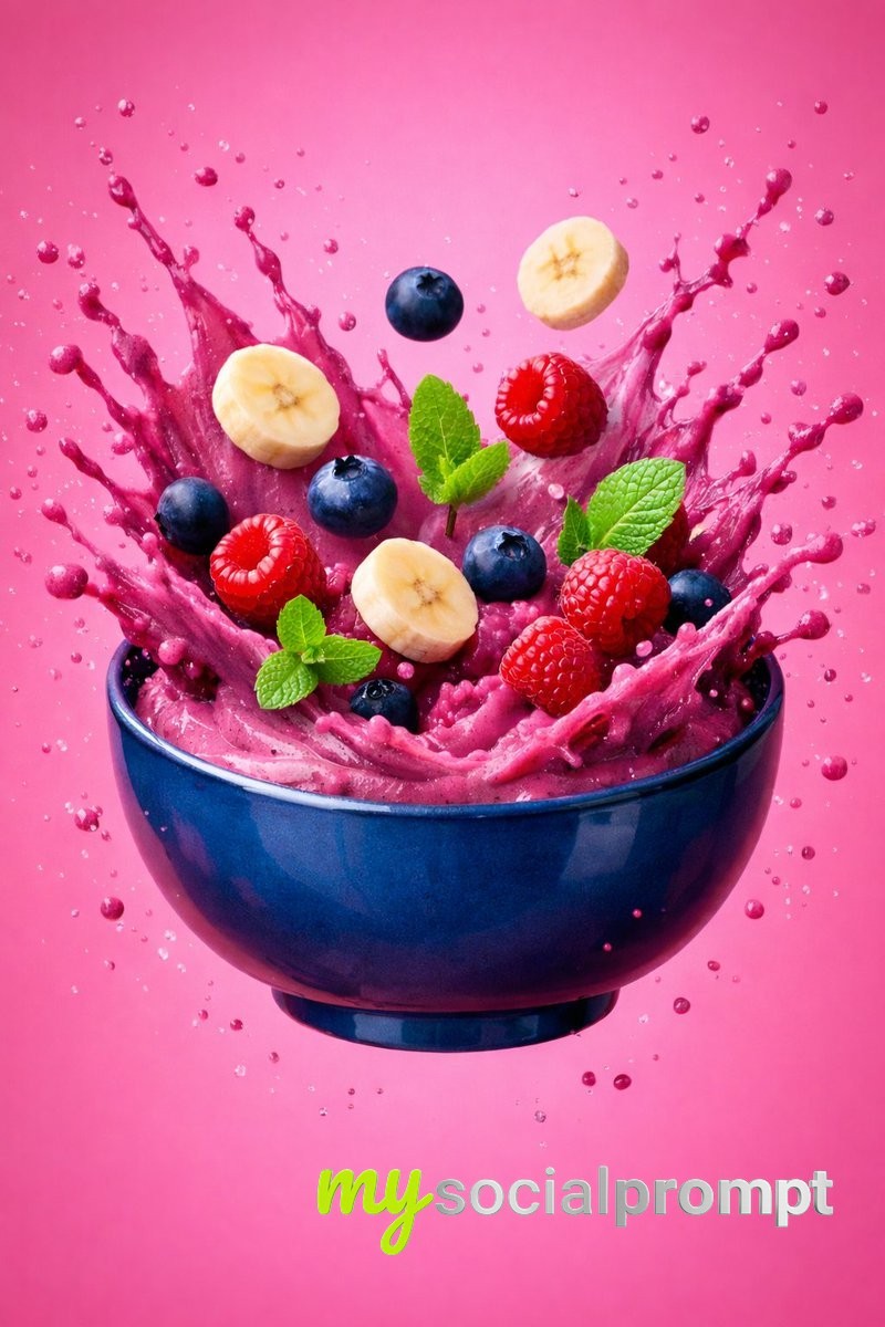 nanobanana prompt: Cinematic Food Photography with Floating Bowl & Hyper-realistic Textures 3