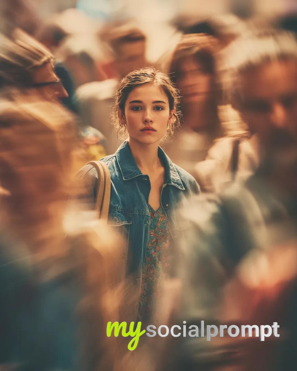 nanobanana prompt: Cinematic Portrait with Motion Blur & Introspective Expression