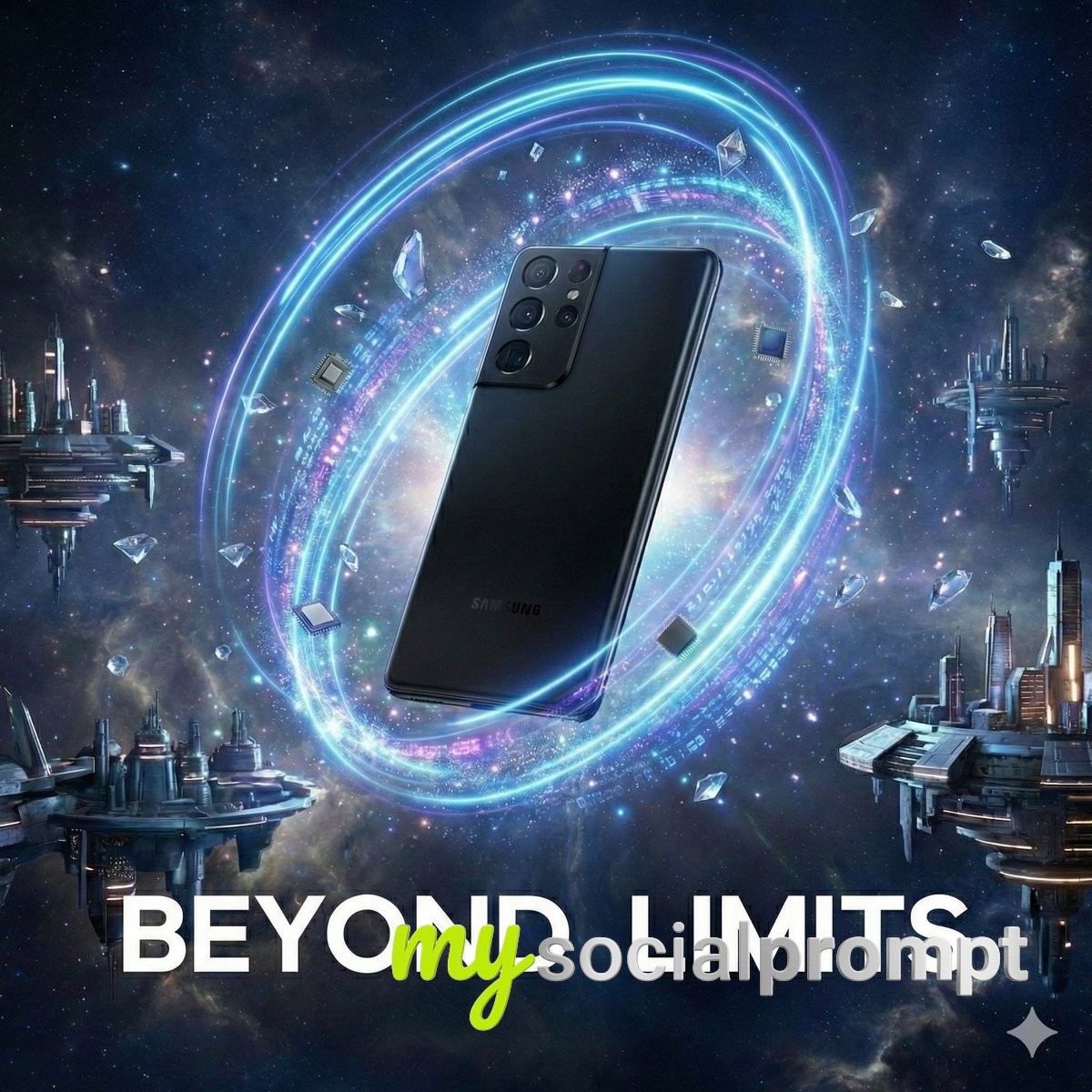 nanobanana prompt: Surreal Cinematic 3D Ads: Floating Product in Magical Fantasy Landscape 3