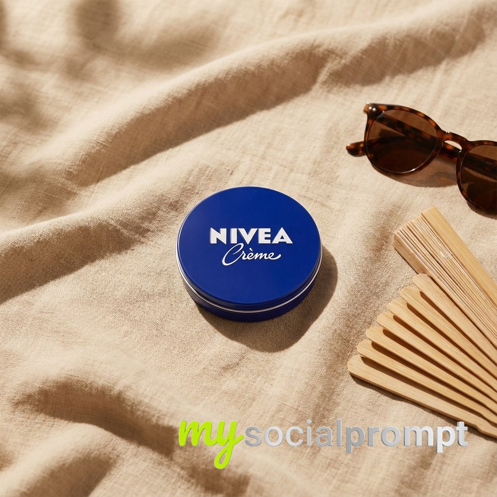 nanobanana prompt: Editorial Luxury Product Photography with Top-Down 3D Realism 4