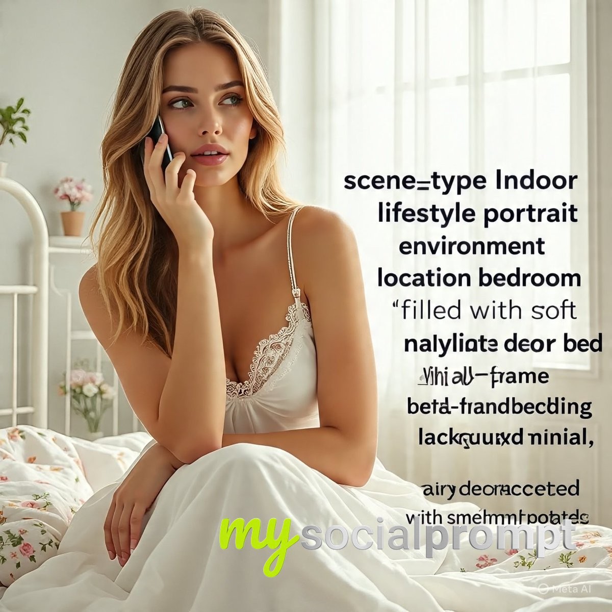 nanobanana prompt: Intimate Bedroom Portrait with Natural Daylight & Photorealistic Detail