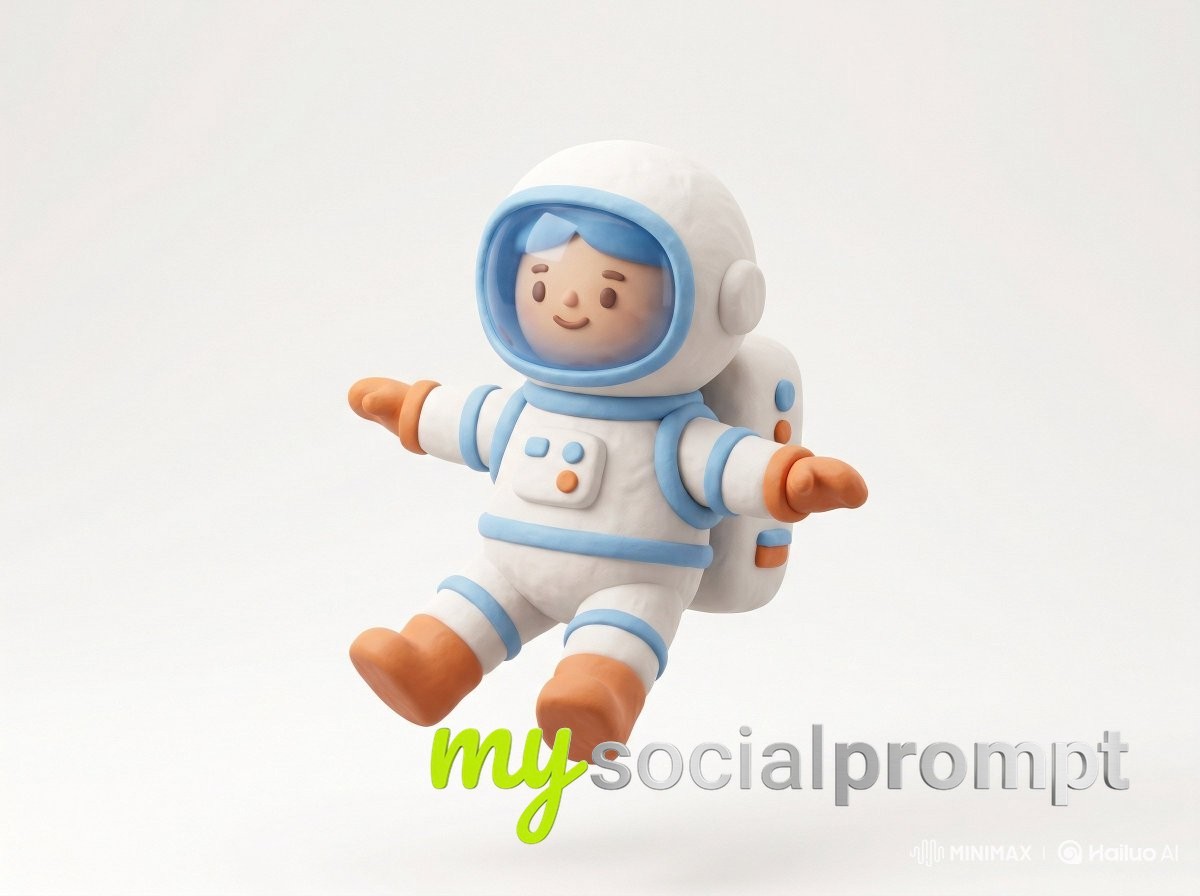 nanobanana prompt: Cute 3D Clay Icon Character – Playful Minimalist Design 4