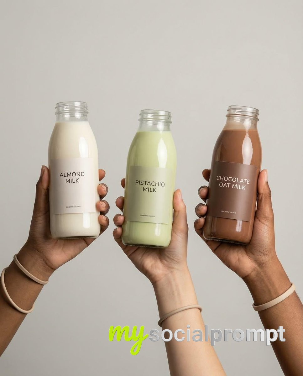 nanobanana prompt: Cinematic Beverage Product Photography: 4 Seasons of Hand-Held Drink Ads 2