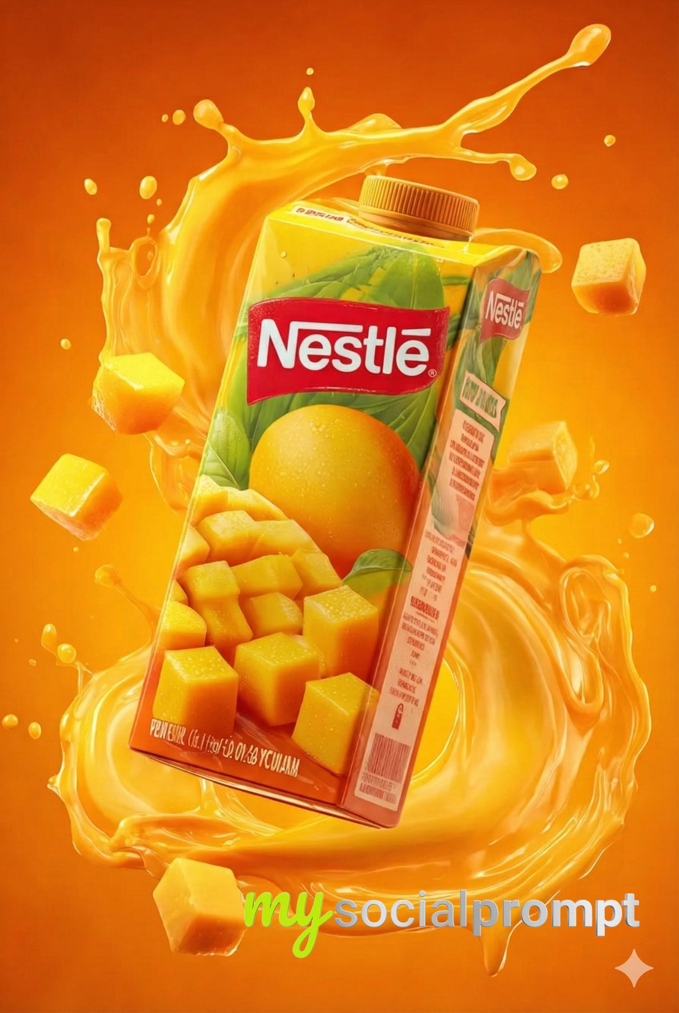 nanobanana prompt: Commercial-Grade Photorealism in Juice Box Packaging Design 4