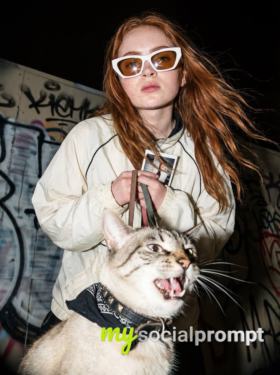 nanobanano prompt: Urban Fashion Editorial with Flash Photography & Gritty Atmosphere 2