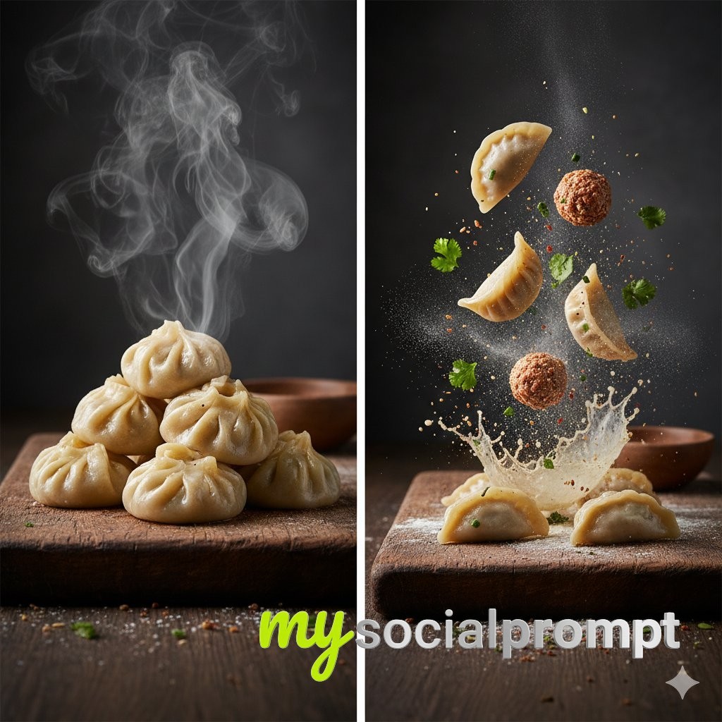 nanobanana prompt: Cinematic Momo Duo with Hyper-detailed Macro Photography