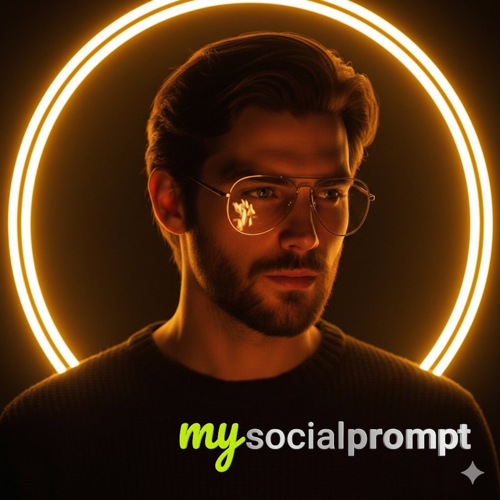 nanobanana prompt: Cinematic Portrait with Golden Halo Lighting & Hyper-realistic Texture