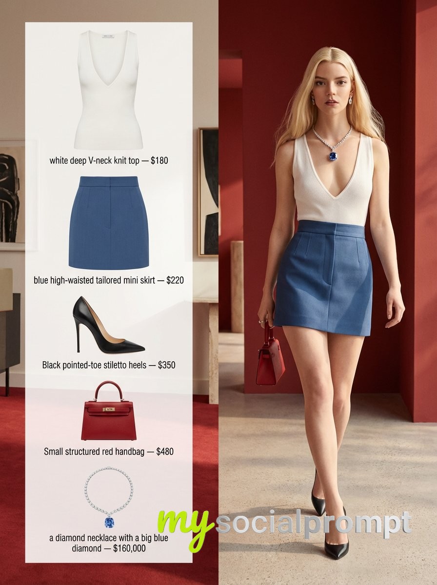 nanobanana prompt: Editorial Fashion Split-Screen with Cinematic Realism & Minimalist Product Layout