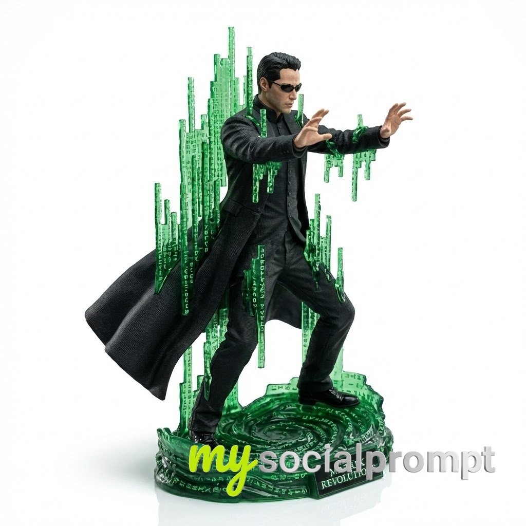 nanobanana prompt: Isometric Figurine in Iconic Sports Action with Minimalist Composition 4