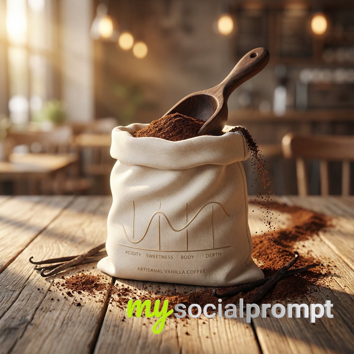 nanobanana prompt: Artisanal Coffee Photography with Cinematic Lighting & Minimalist Composition