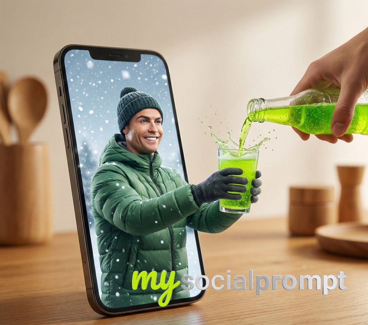 nanobanana prompt: Hyper-realistic Surreal Photography of Smartphone Portal with Cinematic Lighting 2