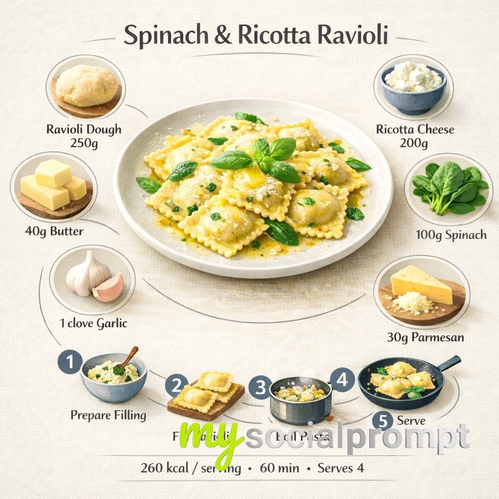 nanobanana prompt: Minimalist Modern Recipe Infographic with Scandinavian Design 3