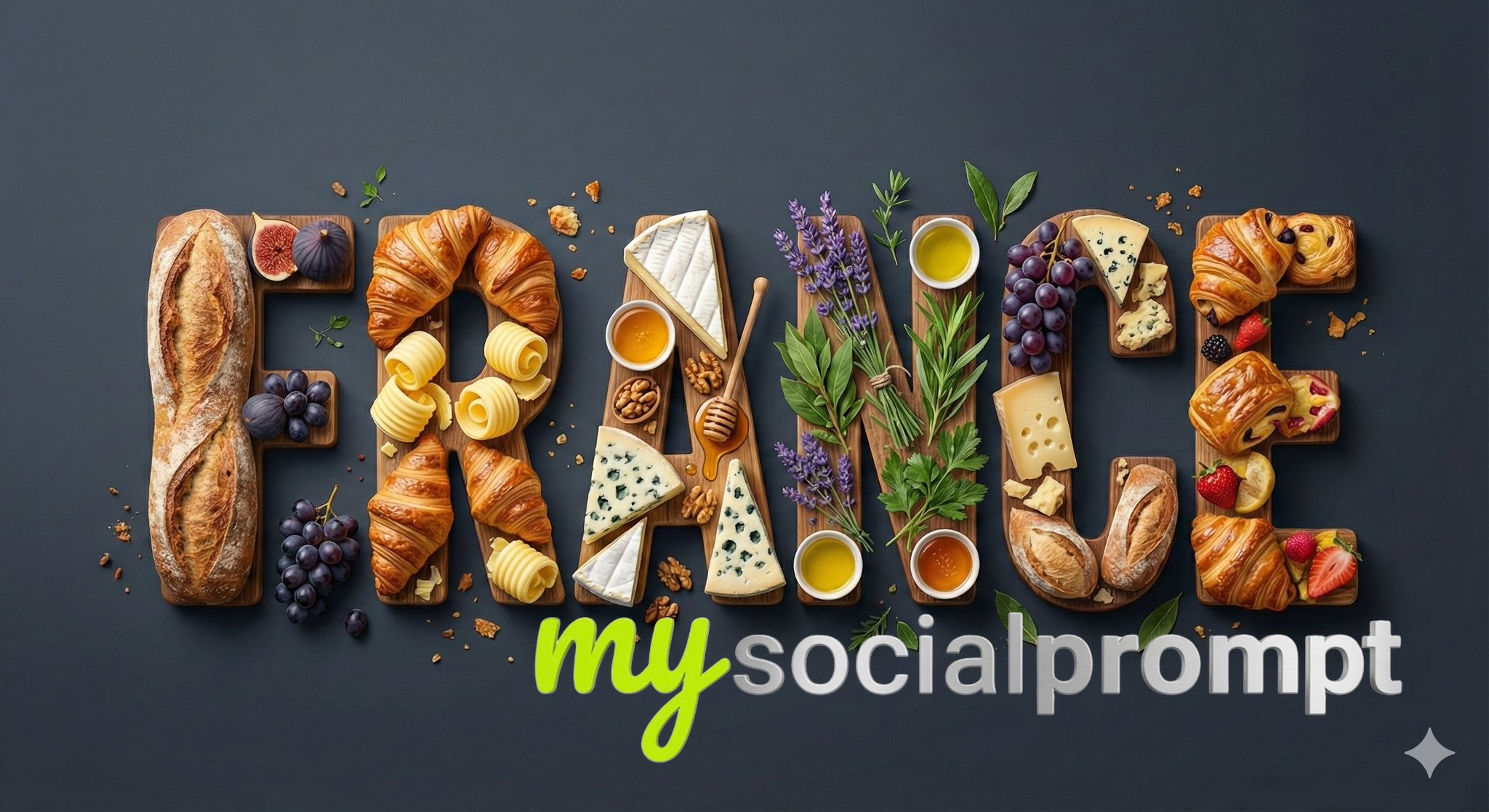nanobanana prompt: Sculptural Food Typography with Editorial Food Styling 3